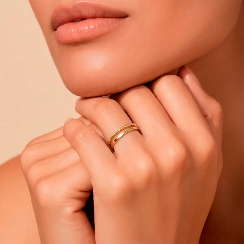 Anillo Abierto Dual