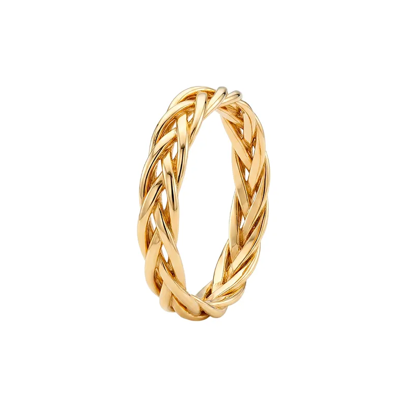 Anillo Tejido Trenzado