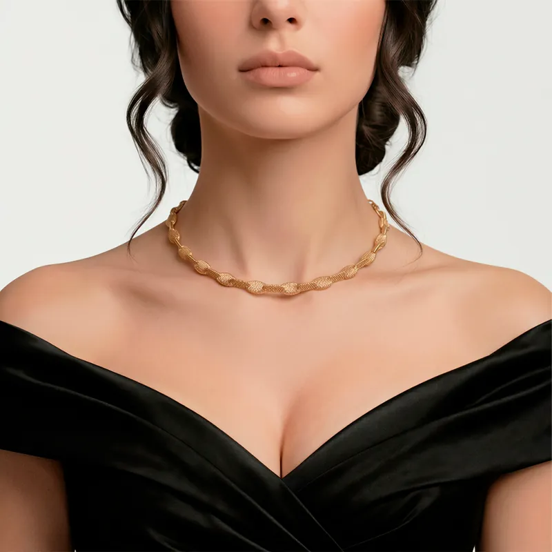 Gargantilla de oro italiano 18k