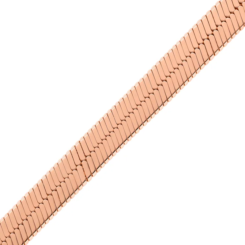 Gargantilla Herringbone Necklace Rosada